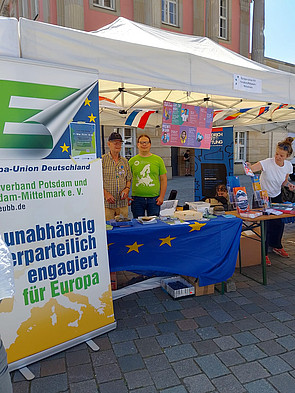 Unser Stand auf dem Europafest Potsdam 2024