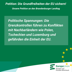 Politische Spannungen: Die Grenzkontrollen führen zu Konflikten mit Nachbarländern wie Polen, Tschechien und Luxemburg und gefährden die Einheit der EU.